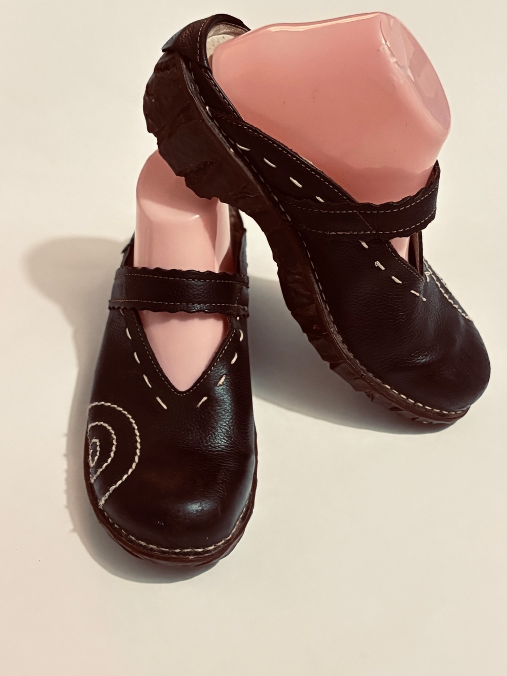 El Naturalista Ng96 Yggdrasil Barefoot Clog Mary Jane Brown Leather Size 9 (40)